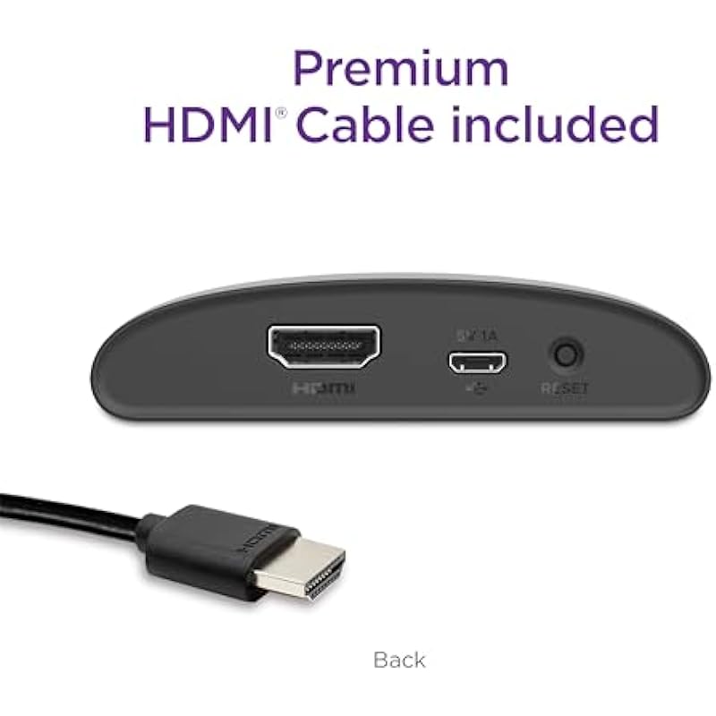 Roku Express | HD Roku Streaming Device with Simple Remote (no TV controls), Free & Live TV, Black