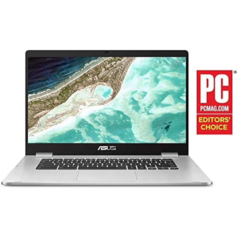 ASUS C423NA Chromebook 14″ HD Laptop (Intel Dual Core Celeron Processor N3350, 4GB DDR4 RAM, 64GB SSD) Webcam, WiFi, Bluetooth, Type-C, Google Chrome OS – Silver (Renewed)