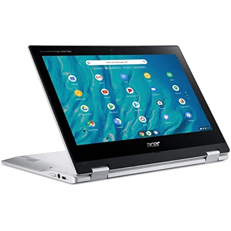 Acer Spin 311 3H 11.6” 2-in-1 Touchscreen Chromebook (8-Core MediaTek MT8183C, 64GB eMMC, 4GB RAM, Stylus) Flip Convertible Laptop, 15-Hr Battery Life, IST Pen, Webcam, Chrome OS, Pure Silver