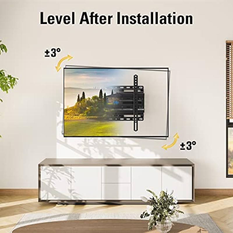 Mounting Dream TV Wall Mount for 32-65 Inch TV, TV Mount with Swivel and Tilt, Full Motion TV Bracket with Articulating Dual Arms, Fits 16inch Studs, Max VESA 400X400 mm, 99lbs, MD2380
