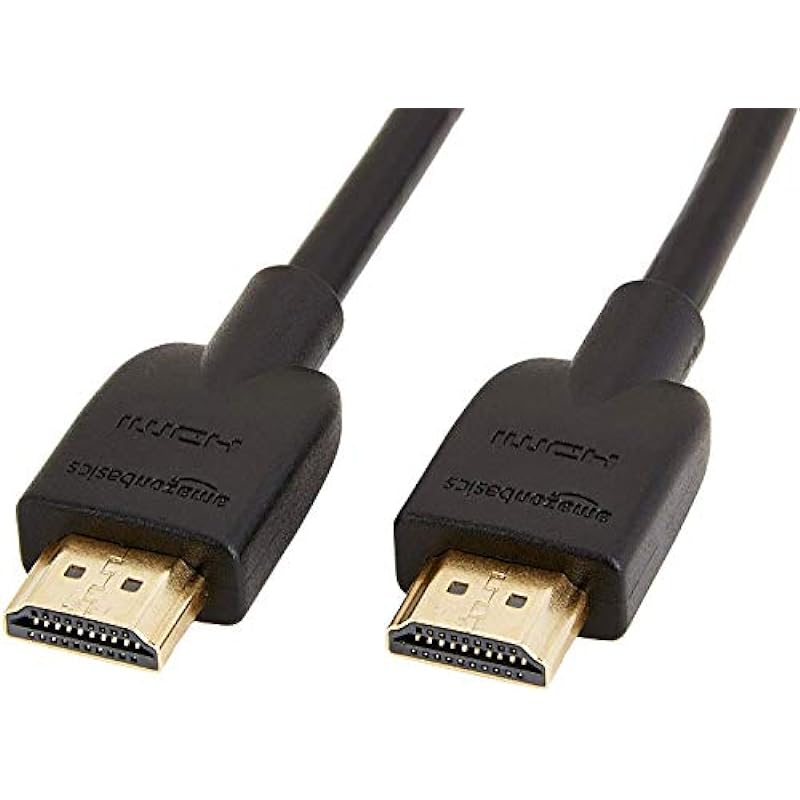 Amazon Basics High-Speed, 4K Ultra HD HDMI 2.0 Cable / Cord, 60 Hz, 2160p, 48 bit, 18 Gbps, 3D, male-to-male, 0.9m (2.9ft) for Laptop