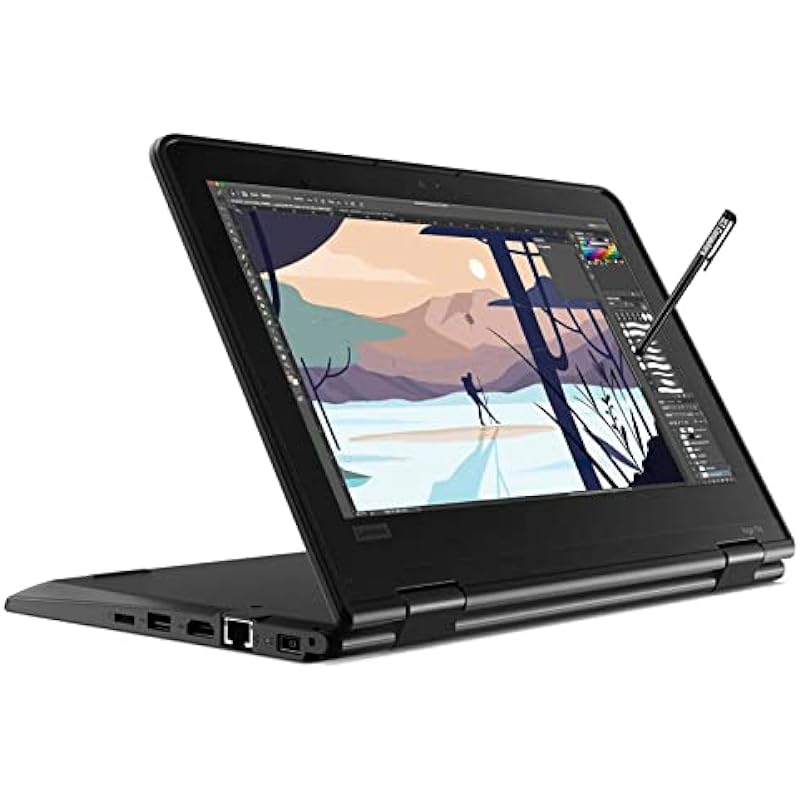 Lenovo ThinkPad Yoga 11e Gen 5 11.6″ 2-in-1 Touchscreen Laptop (Intel Pentium N5030, 8GB RAM, 512GB SSD, Webcam) Ruggedized & Water Resistant for Student & School, Type-C, Wi-Fi, IST Pen, Win 11 Home