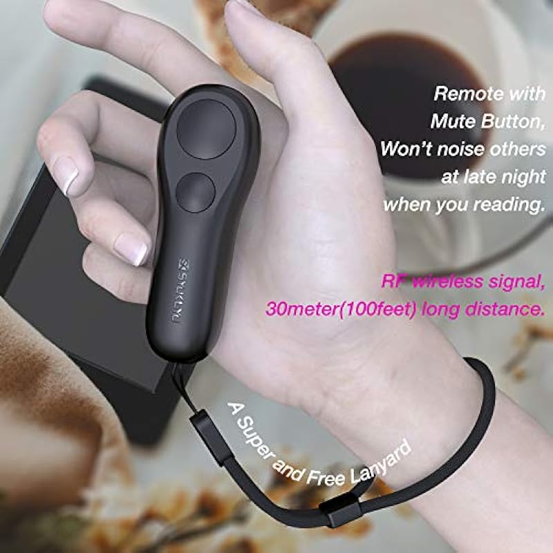 SK SYUKUYU RF Remote Control Page Turner for Kindle Reading Ipad Surface Comics, iPhone Android Tablets Reading Novels Taking Photos