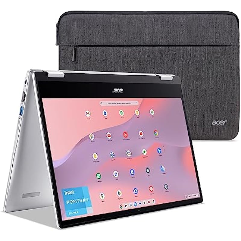 Acer Chromebook Spin 314 Convertible Laptop | Intel Pentium Silver N6000 | 14″ HD Corning Gorilla Glass Touch Display | 8GB LPDDR4X | 128GB eMMC | Intel Wi-Fi 6 AX201 | Chrome OS | CP314-1H-P1Q5