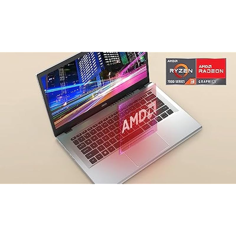 Acer Aspire 3 A315-24P-R7VH Slim Laptop | 15.6″ Full HD IPS Display | AMD Ryzen 3 7320U Quad-Core Processor | AMD Radeon Graphics | 8GB LPDDR5 | 128GB NVMe SSD | Wi-Fi 6 | Windows 11 Home in S Mode
