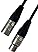 Gearlux XLR Microphone Cable, Fully Balanced, Male to Female, Black, 25 Feet – 2 Pack