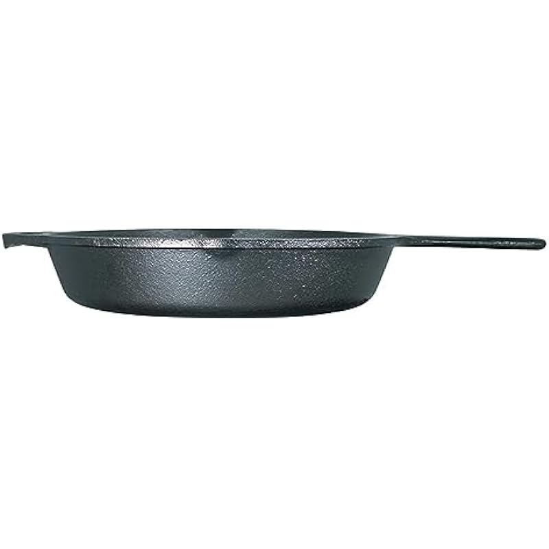 Lodge 10.25 Inch Cast Iron Pre-Seasoned Skillet – Signature Teardrop Handle – Use in the Oven, on the Stove, on the Grill, or Over a Campfire, Black