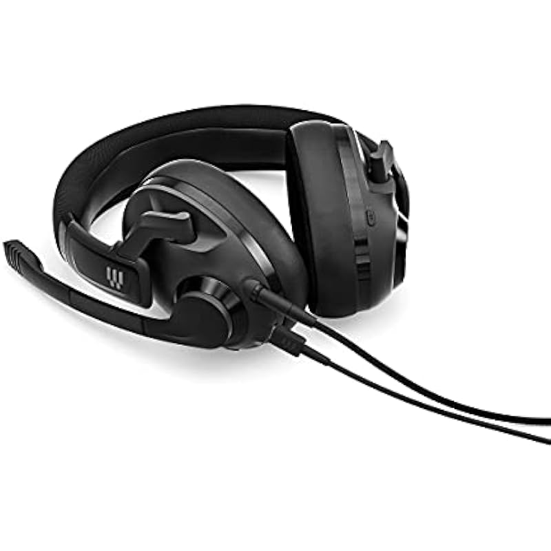 EPOS H3 Hybrid – Closed Acoustic Gaming Headset with Bluetooth – USB-A PC & 3.5mm Console Cable – Dual Microphones – Lightweight – Easy Adjustment – Long Battery Life – Multi-Platform Compatible Black