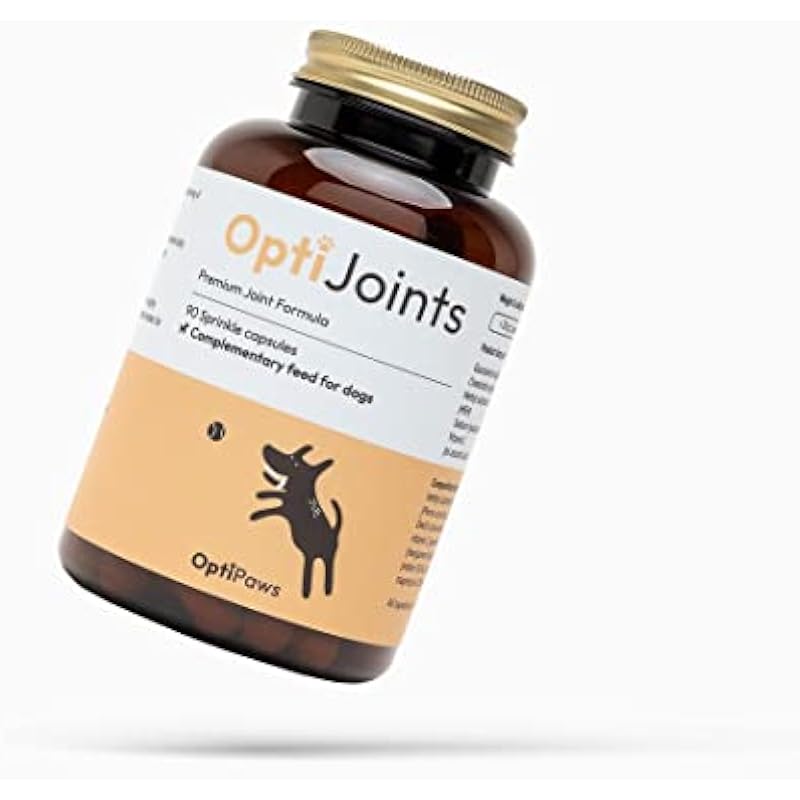 OptiJoints Dog Hip & Joint Support – Chondroitin & MSM – Mobility, Flexibility, Joint Health – Natural Capsules for Pet Mobility