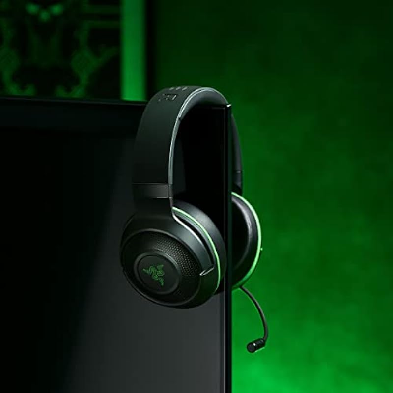 Razer Kraken X Ultralight Gaming Headset: 7.1 Surround Sound – Lightweight Aluminum Frame – Bendable Cardioid Microphone – for PC, PS4, PS5, Switch, Xbox One, Xbox Series X|S, Mobile – Green