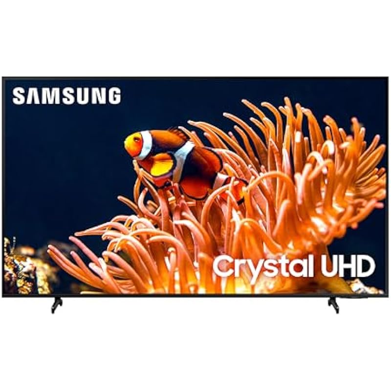 SAMSUNG 50-Inch Class 4K Crystal UHD DU8000 Series HDR Smart TV w/Object Tracking Sound Lite, Motion Xcelerator, Ultra Slim Design, Gaming Hub, Alexa Built-in (UN50DU8000, 2024 Model)