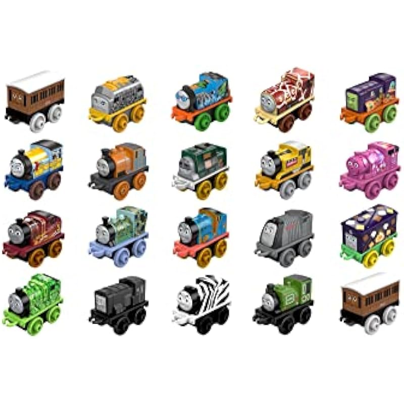Thomas & Friends MINIS Toy Train 20 Pack for Kids Miniature Engines & Railway Vehicles for Preschool Pretend Play