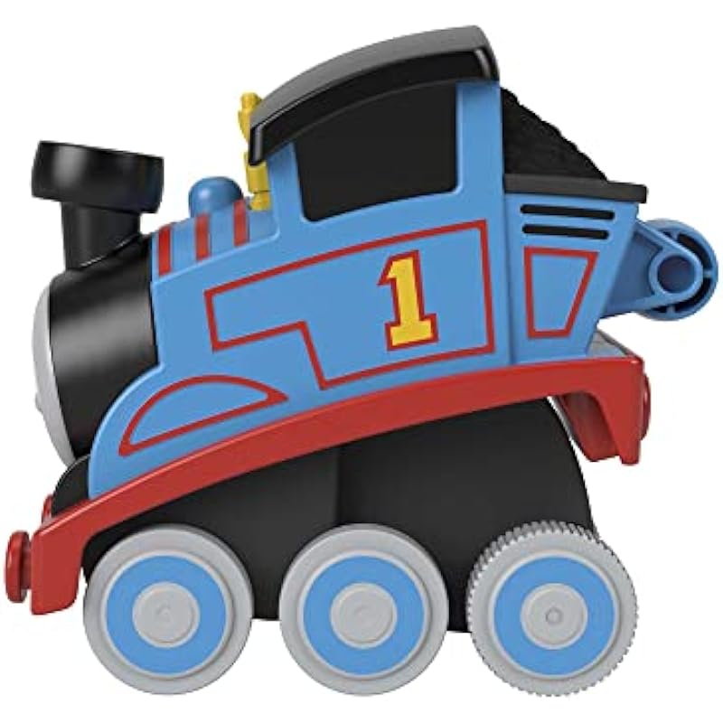 Thomas & Friends Racing Toy Train, Press ‘n Go Stunt Thomas Engine for Toddler & Preschool Pretend Play ​Ages 2+ Years