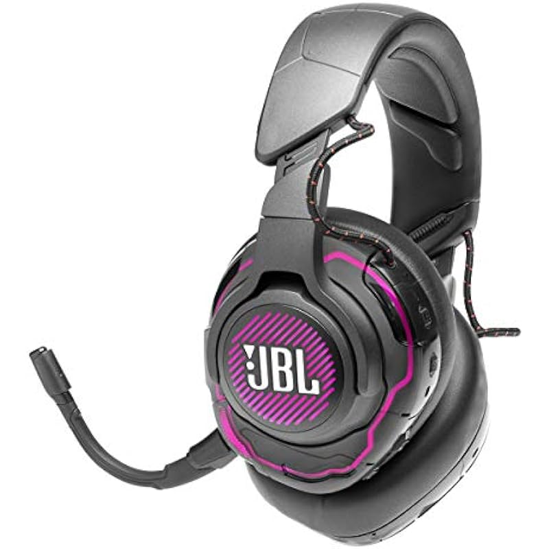 JBL Quantum ONE – Over-Ear Performance Gaming Headset with Active Noise Cancelling (Wired) – Black, Large