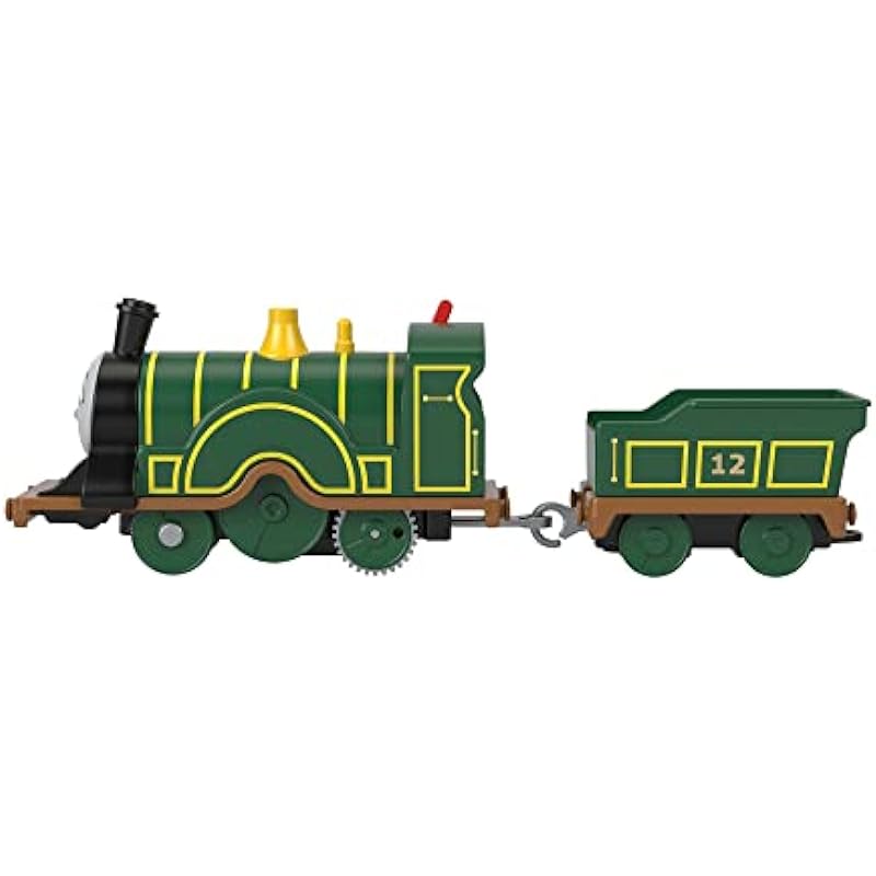 Thomas & Friends Motorized Toy Train Emily Battery-Powered Engine with Tender for Preschool Pretend Play Ages 3+ Years