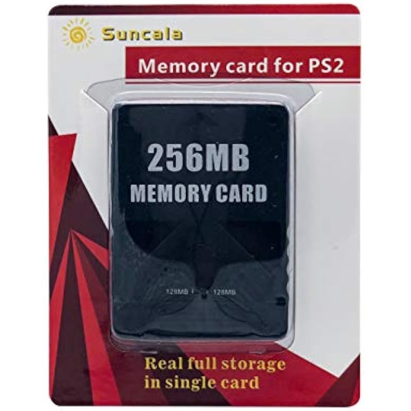 256MB Memory Card for Playstation 2, High Speed Memory Card for Sony PS2-1 Pack, compatible with Gaming Console