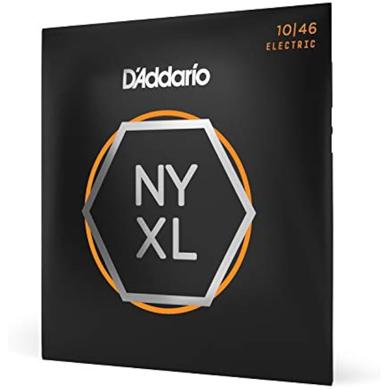 D’Addario NYXL1046 Nickel Wound Electric Guitar Strings, Regular Light, 10-46