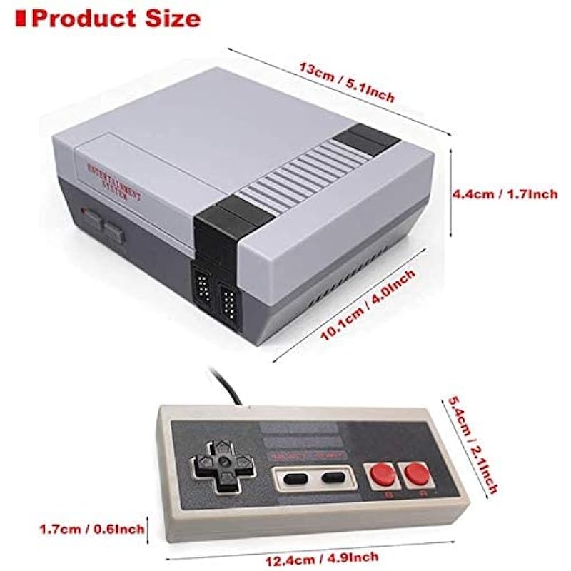Classic Mini Retro Gaming Console – AV Input Old School Systems with built in 620 games for Valentine/Birthday/Thanksgiving/Christmas Gift
