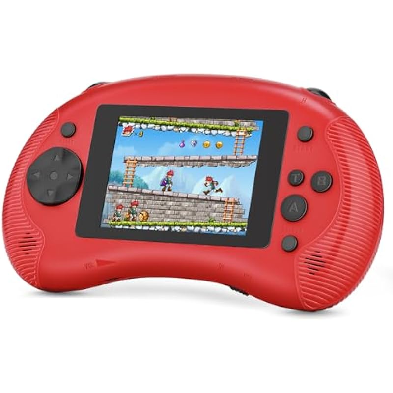 Portable Handheld Games for Kids 3.2″ Screen Game TV Output Arcade Vibration Gaming Player System Built in 198 Classic Retro Video Games with Rechargeable Battery Birthday for Boys, Girls
