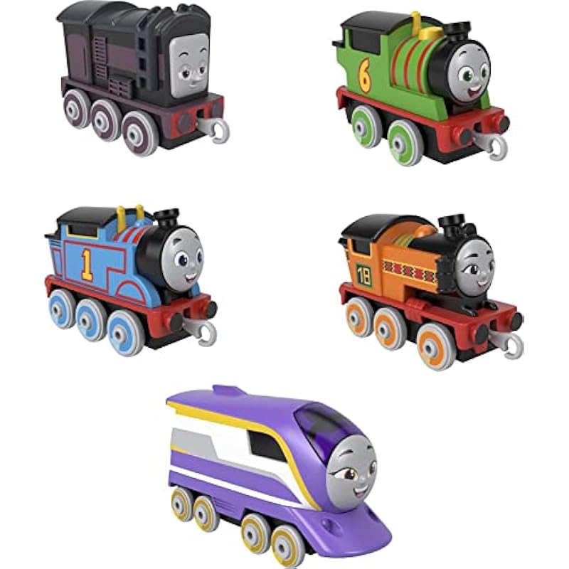 Thomas & Friends Diecast Toy Trains Adventures Engine Pack, 5 Push-Along  Engines for Preschool Kids Ages 3+ Years