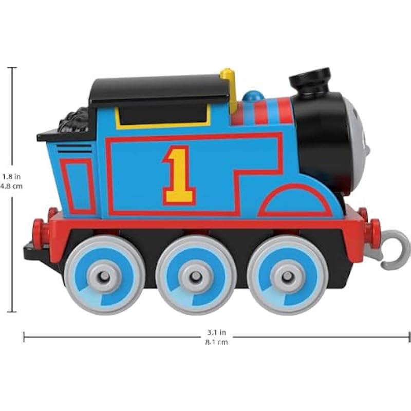 Thomas & Friends Toy Train, Thomas Diecast Metal Engine, Push-Along Vehicle for Preschool Pretend Play, HBX91