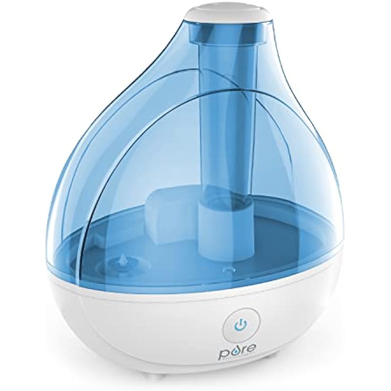 Pure Enrichment® MistAire™ Ultrasonic Cool Mist Humidifier – Quiet Air Humidifier for Bedroom, Nursery, Office, & Indoor Plants – Lasts Up To 25 Hours