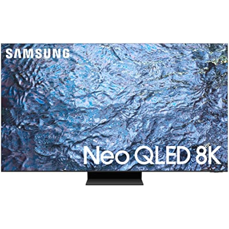 SAMSUNG 85-Inch Class Neo QLED 8K QN900C Series Mini LED Quantum HDR Smart TV with Infinity Screen, Dolby Atmos, Object Tracking Sound Pro, Alexa Built-in (QN85QN900C, 2023 Model),Titan Black