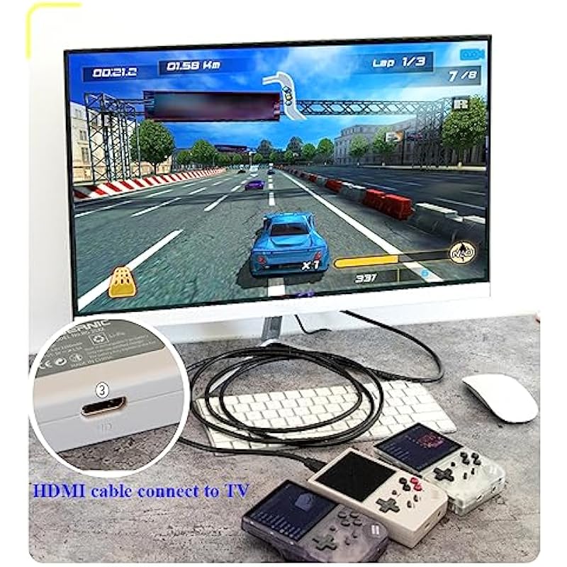 Retro Game Console RG35XX IPS Screen, Gameboy for Kids and Adults Preload Games, Handheld Game Player Support HDMI to TV and Gamepad, Linux Multi-emulator Portable Gaming Machine