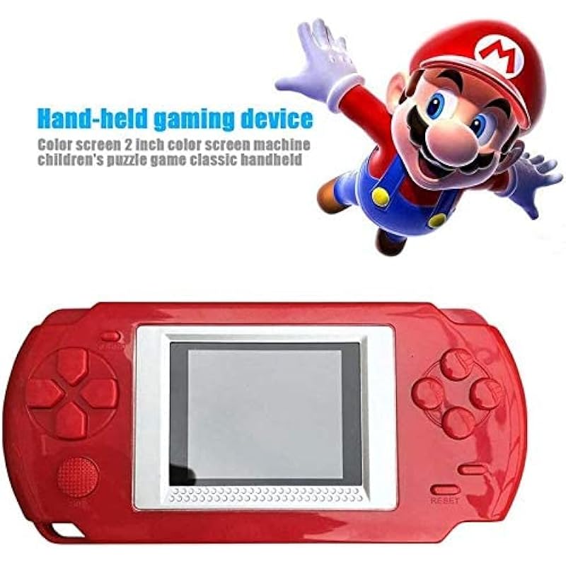 Handheld Game Console for Kid Children, 2021 New Built in 268 Classic Retro Video Games 2 Inch Screen Portable Game Console Arcade Video Gaming Player System Best Birthday Gift for Kid (Red)
