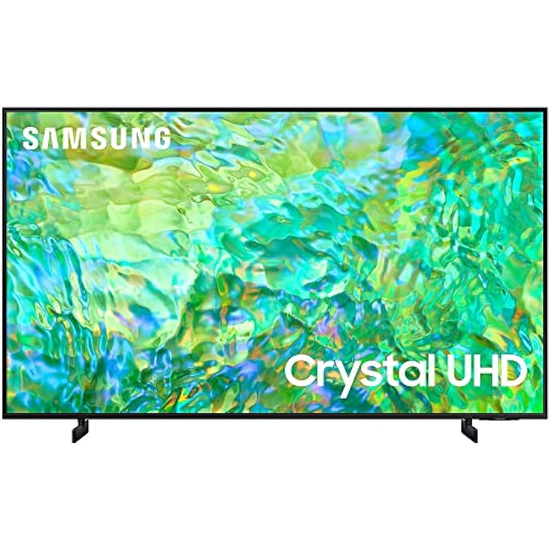 SAMSUNG UN43CU8000FXZA 43 inch Crystal UHD 4K Smart TV 2023 Bundle with 2 YR CPS Enhanced Protection Pack