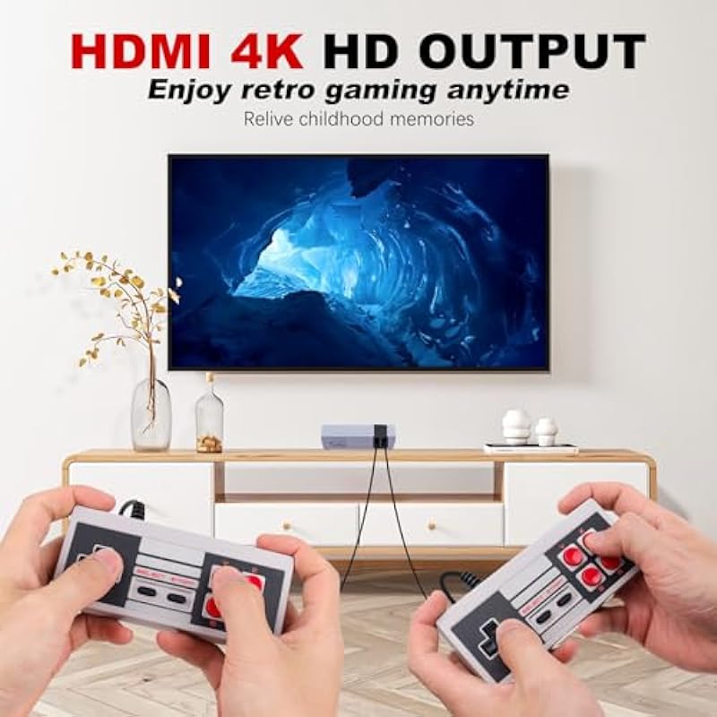 Classic HD Retro Game Console, Plug & Play Mini Video Game Console Built-in 620 Classic Games, Old-School Gaming System, Ideal Surprising Gift for Valentine/Birthday/Thanksgiving Day