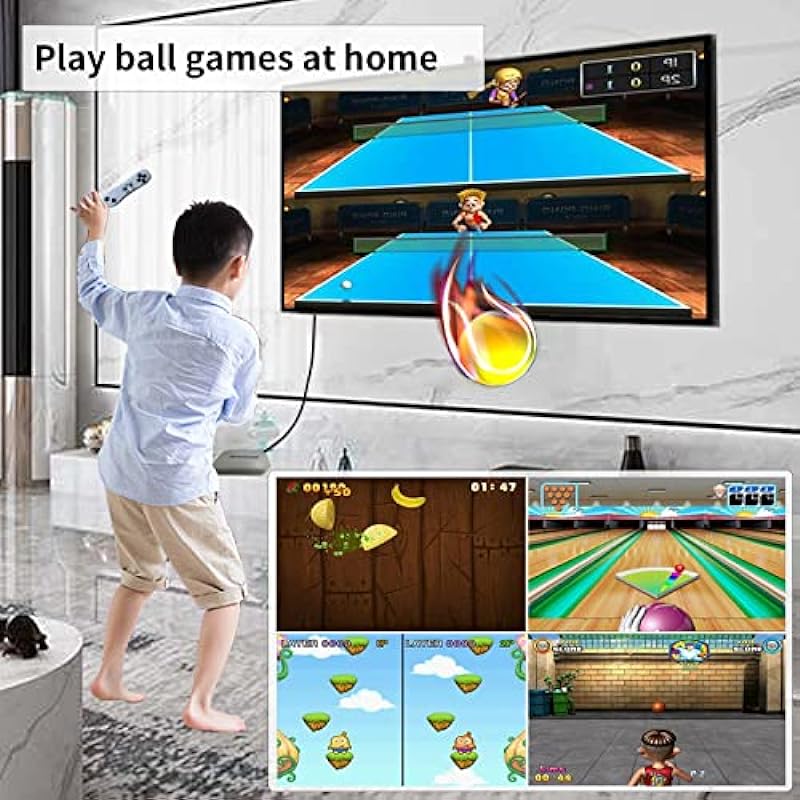 TV Game Console Built in 883 Games, 2 Players Retro Video Game Machine with 2.4G Wireless Handheld Gamepad Somatosensory Control,HD Plug and Play, Kid Adult Interactive&Puzzle Game,Grey