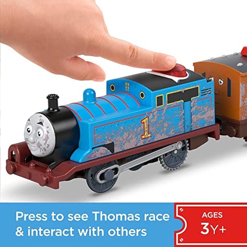 Thomas & Friends Motorized Toy Train Talking Thomas Engine with Character Phrases & Sounds for Ages 3+ Years