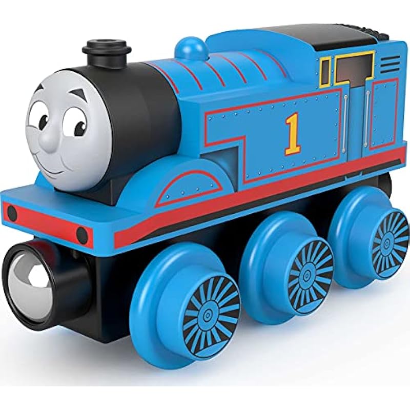 Thomas & Friends Wooden Railway Toy Train Thomas Push-Along Wood Engine for Toddlers & Preschool Kids Ages 2+ Years