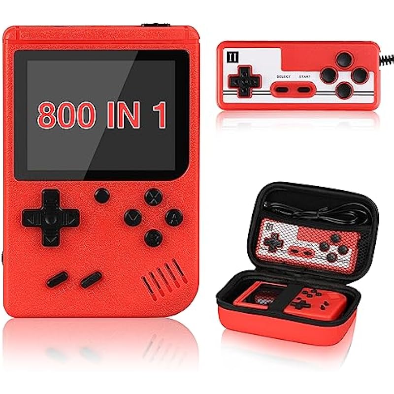 Handheld Game Console, VAOMON Mini Arcade Machines Built-in 800 Classical FC Games,,Support on TV &2 Players Ideal Gift for Kids & Lovers
