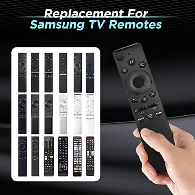 【Pack of 2】 Universal Remote Control for All Samsung TVs, Replacement Samsung Frame Crystal UHD Neo QLED OLED 4K 8K Smart TVs Remote with Netflix, Prime Video, hulu