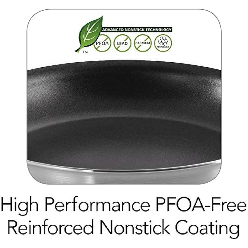 Tramontina 80114/535DS Professional Aluminum Nonstick Restaurant Fry Pan, 10″, NSF-Certified