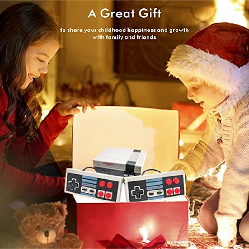 Classic Mini Console 8-Bit Video Retro Game System Built-in with 777 Classic Old-School Games Dual Players Mode Console for Adults Kids Christmas/Birthday/Thanksgiving/Valentine Gift