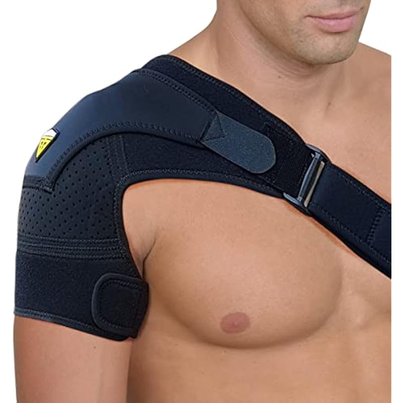 FIGHTECH Shoulder Brace for Torn Rotator Cuff for Men and Women – 4 Sizes – Support & Pain Relief (Black, Large/X-Large)