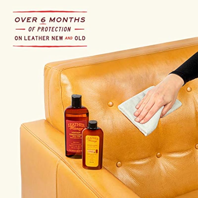 Leather Honey Leather Conditioner, Since 1968. for All Leather Items Including Auto, Furniture, Shoes, Purses and Tack. Non-Toxic and Made in The USA