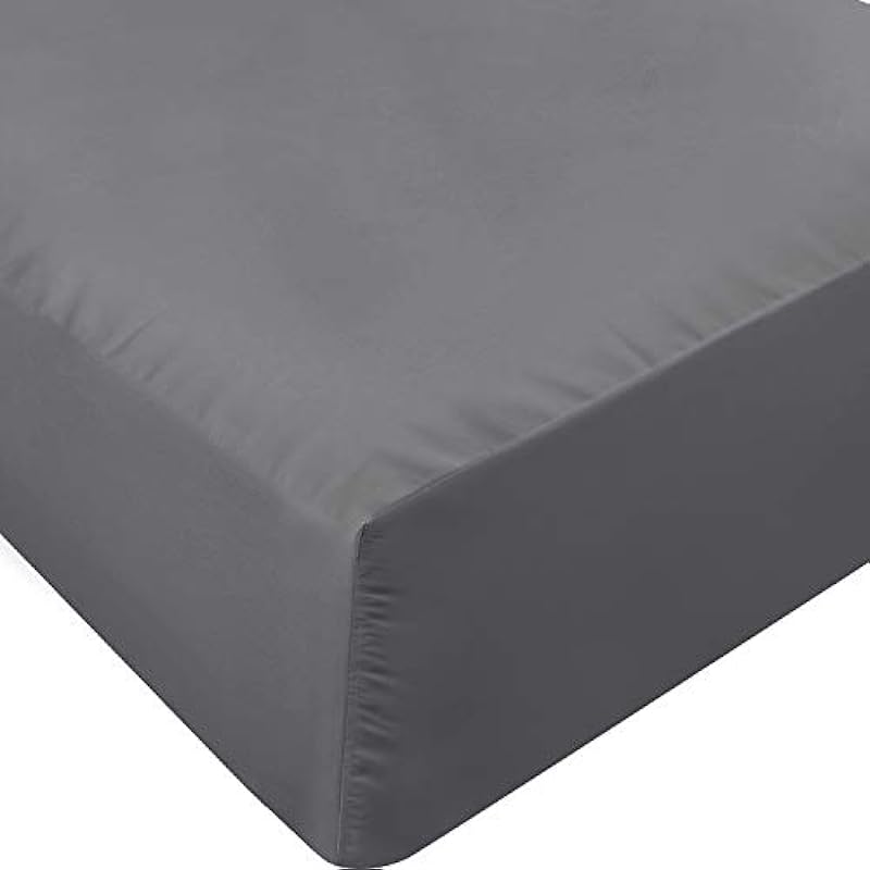 Utopia Bedding King Fitted Sheet – Bottom Sheet – Deep Pocket – Soft Microfiber -Shrinkage and Fade Resistant-Easy Care -1 Fitted Sheet Only (Grey)