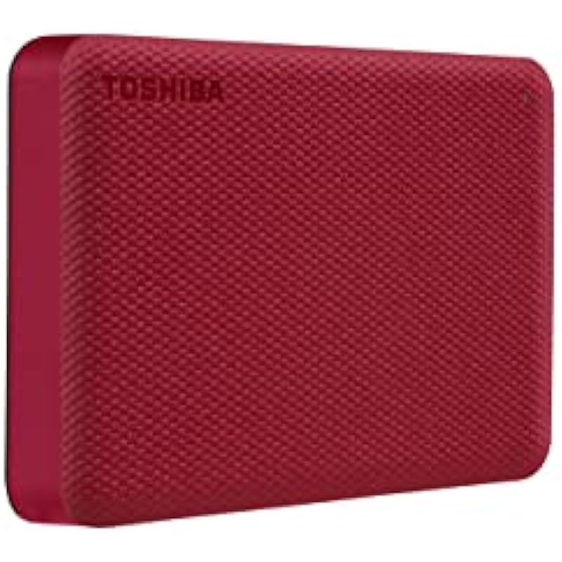 Toshiba Canvio Advance 4TB Portable External Hard Drive USB 3.0, Red – HDTCA40XR3CA