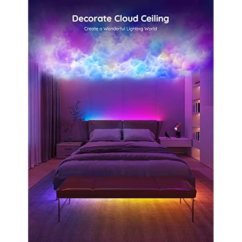 Govee RGBIC LED Strip Lights, Smart LED Lights for Bedroom, Bluetooth LED Lights APP Control, DIY Multiple Colors on One Line, Color Changing LED Strip Lighting Music Sync, Mothers Day Gifts, 16.4ft