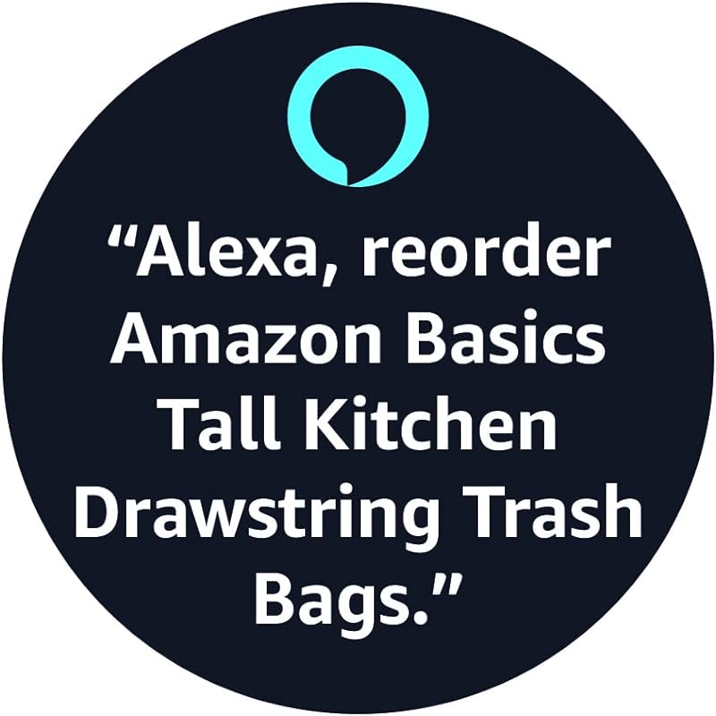 Amazon Basics Tall Kitchen Drawstring Trash Bags, 13 Gallon, 120 Count