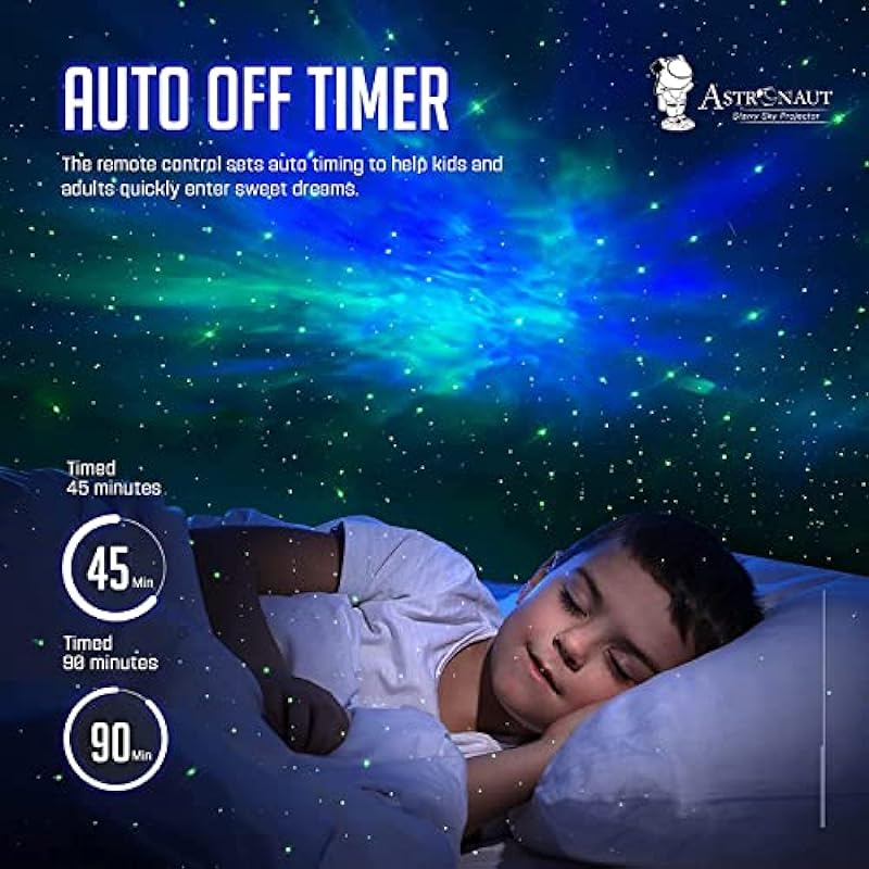 Star Projector Galaxy Night Light – Astronaut Space Projector, Starry Nebula Ceiling LED Lamp with Timer and Remote, Kids Room Decor Aesthetic, Gifts for Christmas, Birthdays, Valentine’s Day