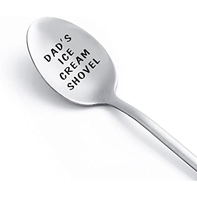 Gifts for Dad Fathers gifts for men Funny Engraved Stainless Steel Spoon Shovel, Birthday Father’s day Gifts Thanksgiving Gifts for Him Grandpa.