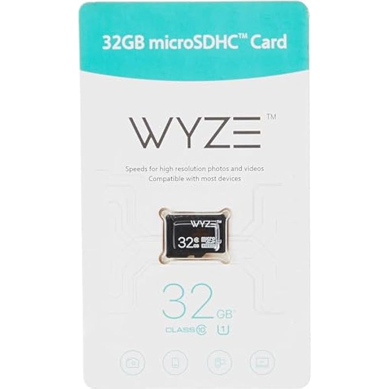 Wyze Expandable Storage 32GB MicroSDHC Card Class 10, Black