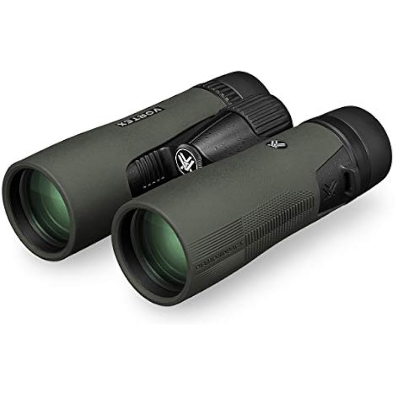 Vortex Optics Diamondback HD 10×42 Binoculars – HD Optical System, Non-slip Grip, Waterproof, Fogproof, Shockproof, Included GlassPak – Unlimited, Unconditional Warranty