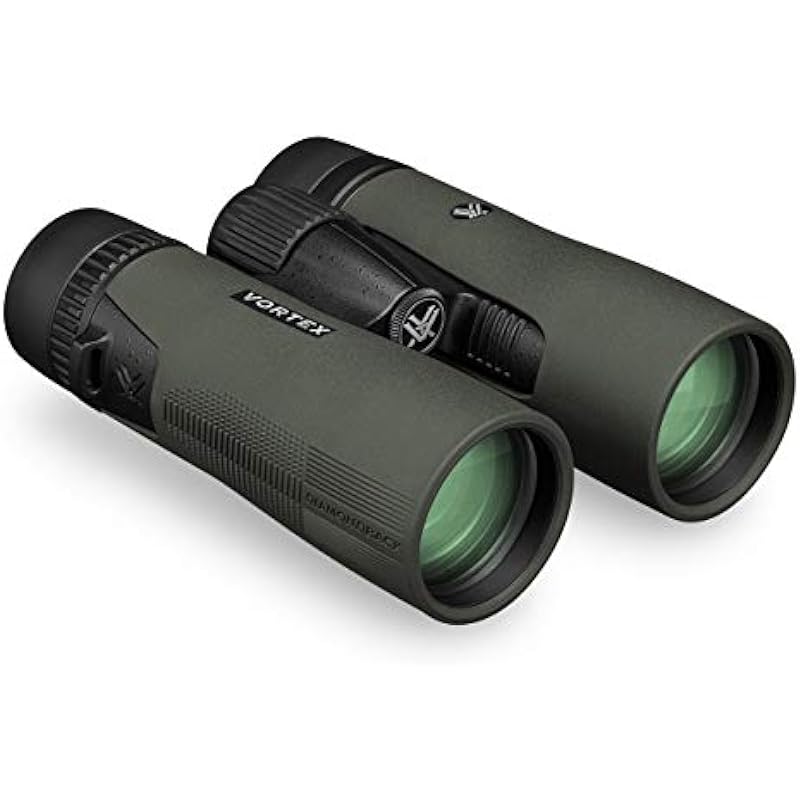 Vortex Optics Diamondback HD 10×42 Binoculars – HD Optical System, Non-slip Grip, Waterproof, Fogproof, Shockproof, Included GlassPak – Unlimited, Unconditional Warranty