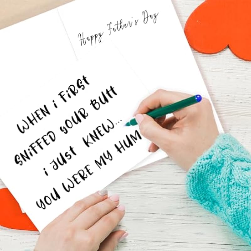 Funny Dog Dad Fathers Day Card Gifts from Son Daughter, Cute Dog Dad Gifts for Men, Fathers Day Cards Gifts from Dog